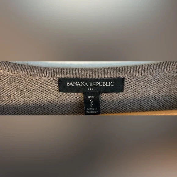 Banana Republic Women’s Long Sleeve Top Wrap Around Sweater Midi Dress Sz S EUC - Picture 7 of 8